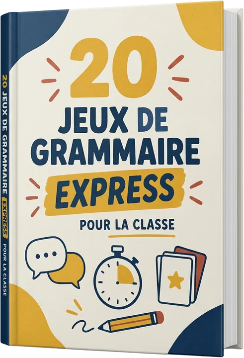 Livre 3D du bonus 20 Jeux de Grammaire Express