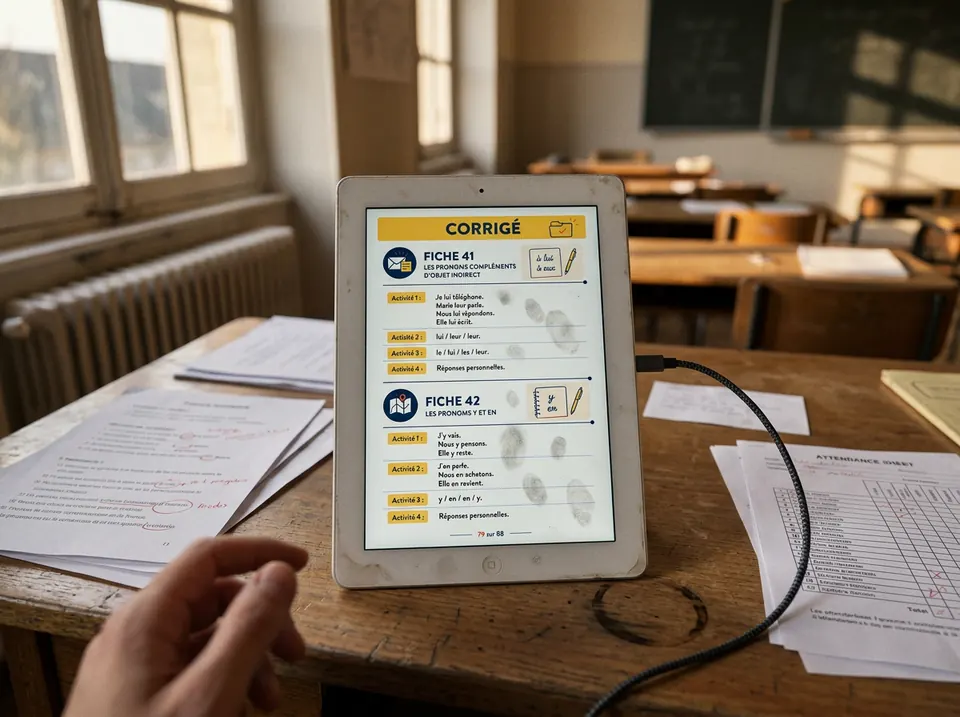 La ressource de grammaire utilisée en situation pédagogique — vue 3